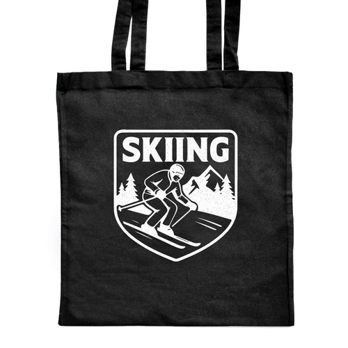 Skiing emblem mountains - 'skiing, mountains'