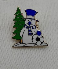 Christmas Snowmen Santa Football Collectors Enamel Pin Badges NEW