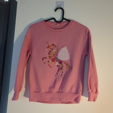 Next Girls Pink Jumper. Age 9. Pit to Pit. 31. Ins Across. Good Condition
