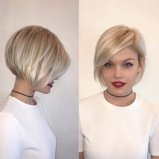 Baruisi Short Blonde Wigs for