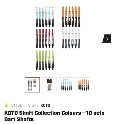Koto darts shaft collection - darts,