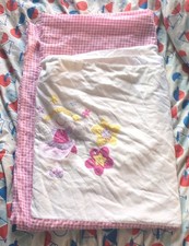 Pink Check Fairy Single Duvet