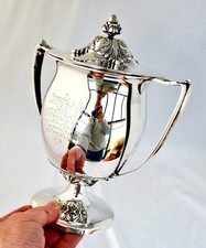 Sterling Silver WW1 MM Bravery Tribute Trophy/Medal. Linton Colliery, Ashington.