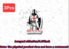 Knights templar deus vult - 3x,