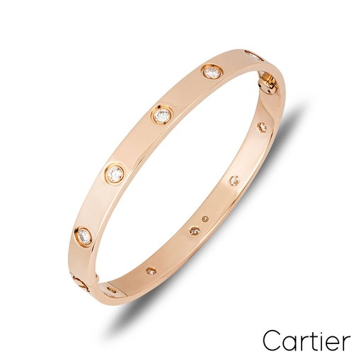Cartier rose gold full diamond - cartier,