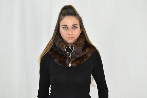 Fur neck warmer mink - neck,