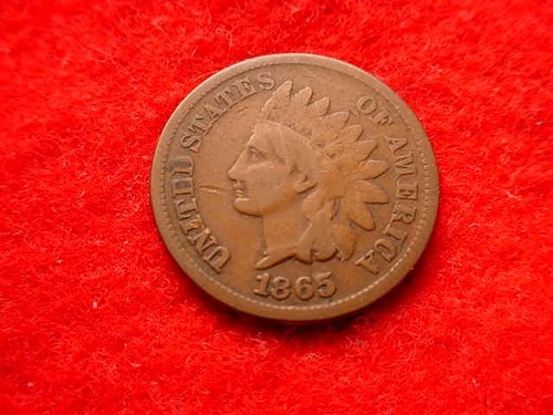 1865 indian head cent - indian,