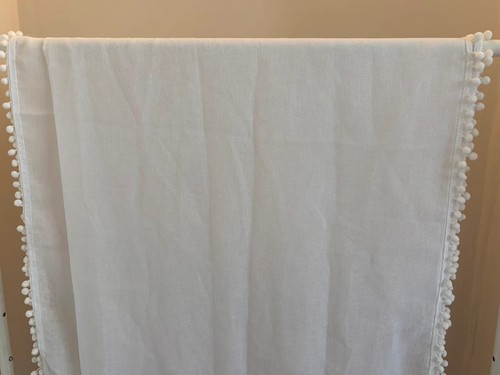 White sheer linen - sheer, linen-look