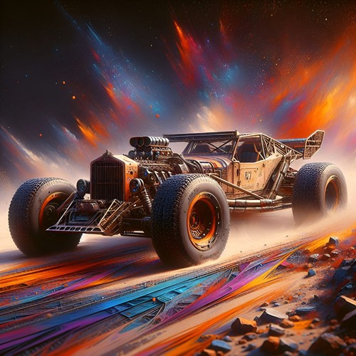 Custom hot rod design bedroom - rod,