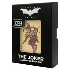 The Dark Knight Trilogy Limited Edition Joker Calling Card Collectible Ingot