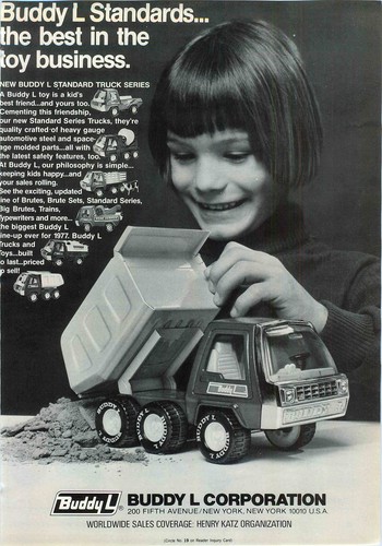 1977 advert buddy corp toy - buddy, l