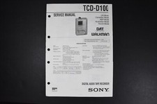 SONY TCD-D100 DAT Walkman Recorder Service Manual - Genuine Original