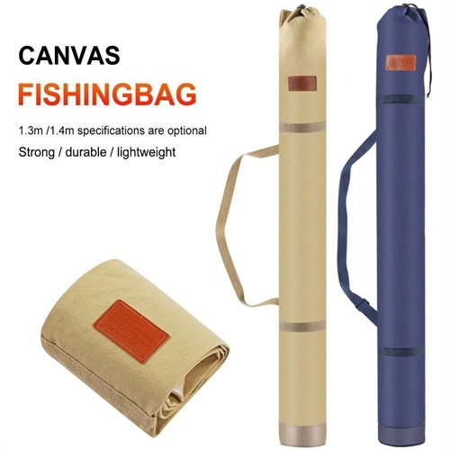 Canvas fishing rod bag large - fishing,