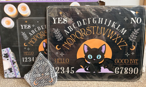 Gothic black cat - black,