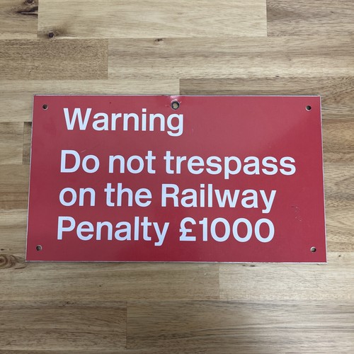 Original railway sign - original,