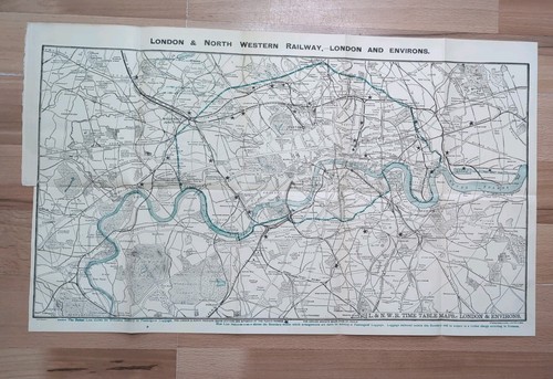 Original 1912 lnwr railway map - 1912,