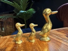 Vintage Solid Brass Duck