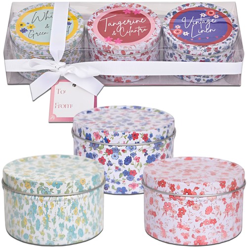 Set scented candles in - set, of