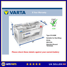 AGM Car Battery fits DAIMLER