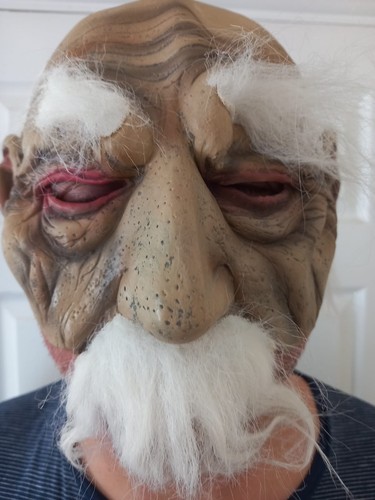 Scary creepy old man mask - creepy,