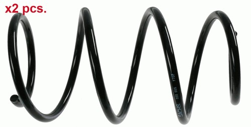 Pcs front coil springs - x2,