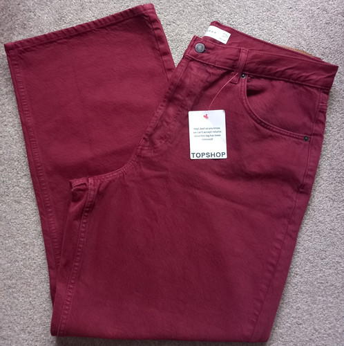 Topshop burgundy straight - topshop,