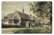 Grammar School, Thetford, Norfolk, Postcard.