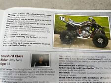 Yamaha YFM250R machine Profile sales Sheet racing Quad motorcycle bikes