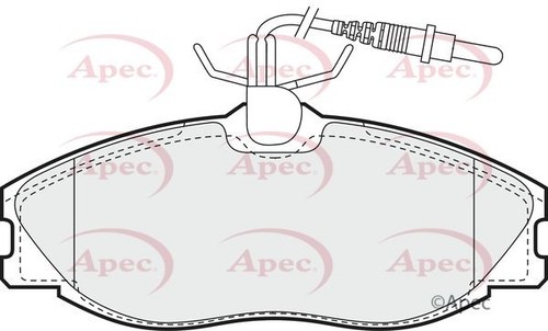 Apec front brake pad set - front,