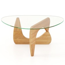 Glass Coffee Table Mid Century