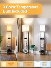 Floor Lamp Free Standing Wood