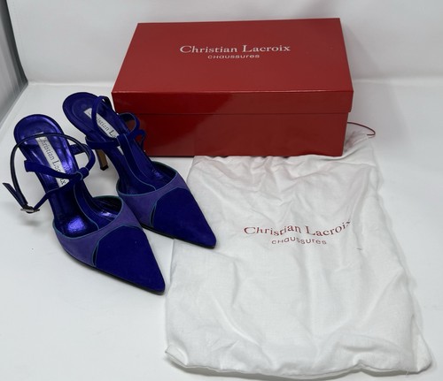 Christian lacroix purple suede - lacroix,