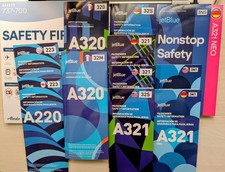 Jet Blue 11 Safety Card Set +