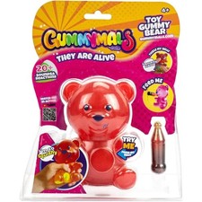 GUMMYMALS INTERACTIVE RED GUMMY BEAR WITH 20+ SOUNDS & REACTIONS NEW TOY