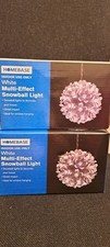 Homebase White Multi-Effect Snowball Light