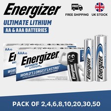 Energizer Ultimate AA AAA Lithium Batteries LR03 L92 LR6 LR91 long Life Expiry