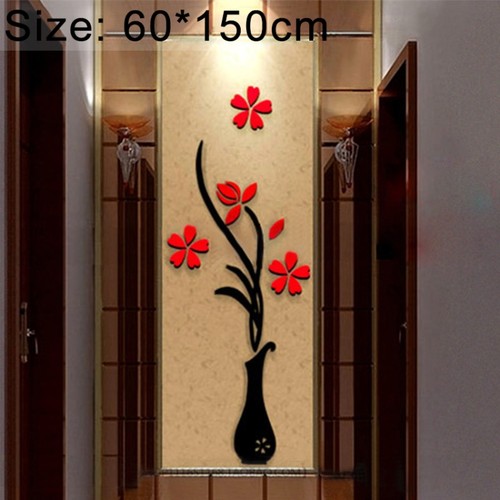 Acrylic vase wall - 3d,