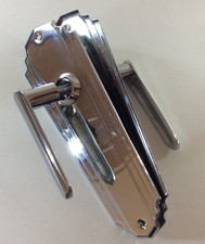 Art Deco Style Silver Chrome