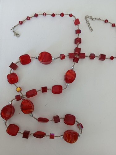 Lovely long red glass - long,