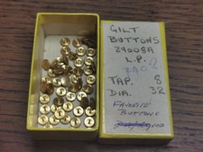 Watch Crowns, Gilt Buttons