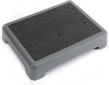 One Step Stool with Non-Slip Surface For Auction Wide Base Grey 13" x 17"