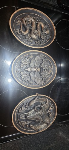Gothic wall plaques - wall, set
