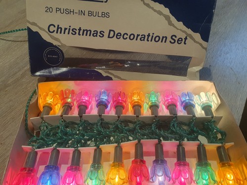 Old vintage fairy lights - vintage,