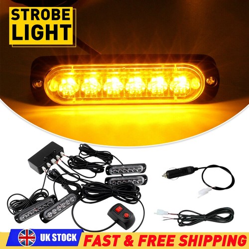 Led amber white side - 4x,