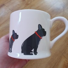 Sweet william Frenchie mug French Bulldog Gift Cup Dog Pup Grey Dog Cute 