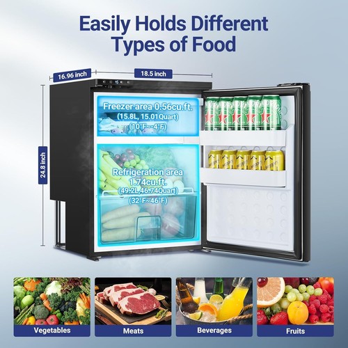 Aaobosi 65l 12v caravan fridge - 65l,