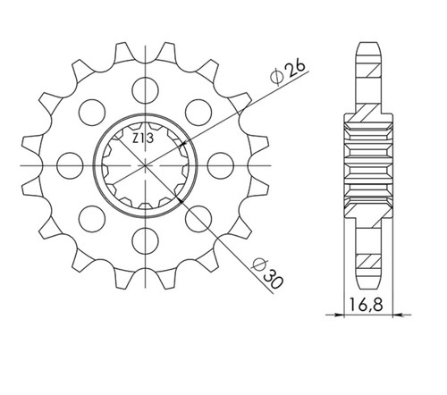 530 tooth step - tooth, sprocket