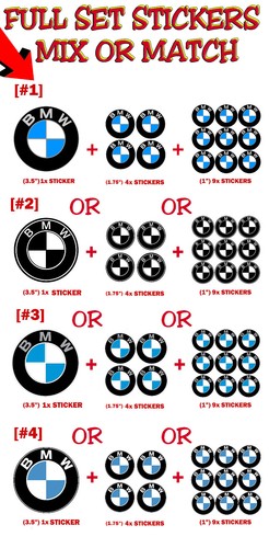 Bmw sticker logo racing - m,