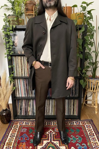 Vintage 1970s chocolate brown - chocolate,