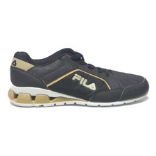 FILA Mens Black Gold Low Top